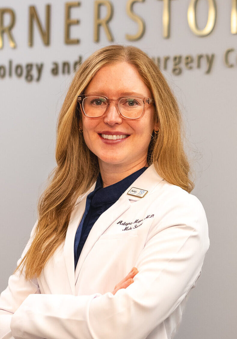 Dr. Aelayna Meyer, MD, Mohs surgeon and dermatologist at Cornerstone Dermatology and Skin Surgery Center in Tulsa